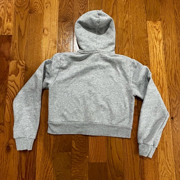 Brandy Melville Gray Cropped Zip-Up Hoodie - Picture 10 of 15